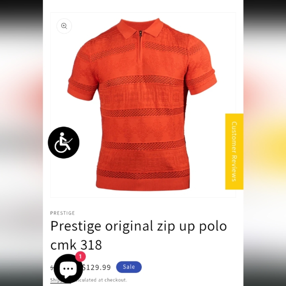 Prestige Orange Polo Shirt